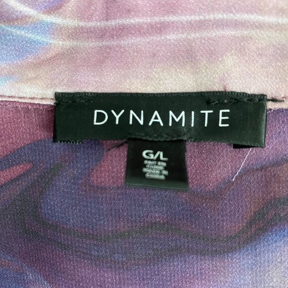 Dynamite Purple Patterned Blouse - Picture 4 of 4